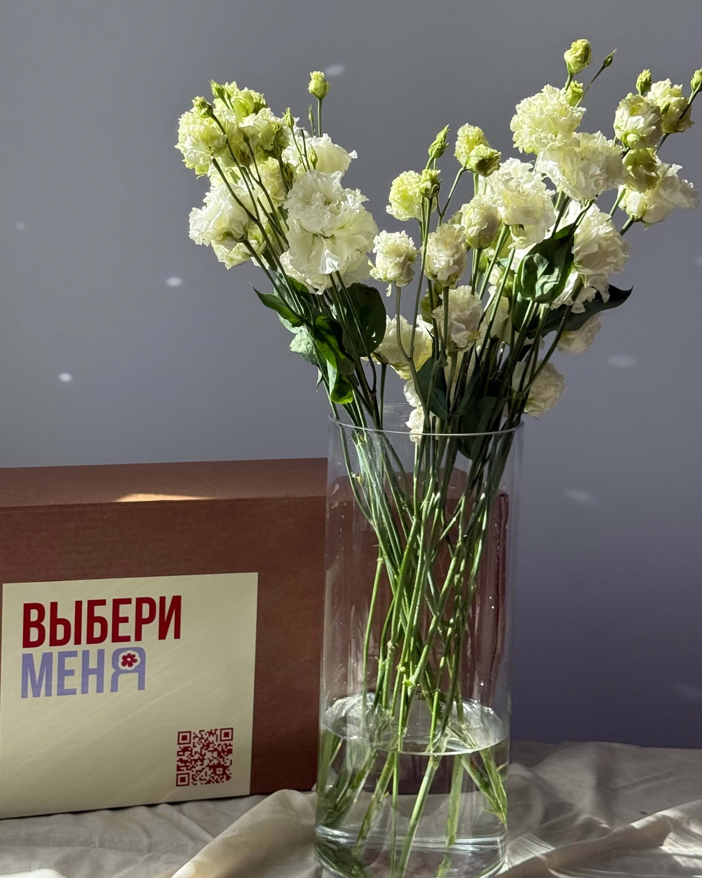 Эустома белая кружевная